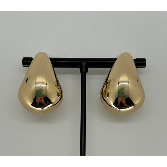 Joan Rivers Gold-tone Earrings Pierced Teardrops Statement Earrings - Picture 1 of 7